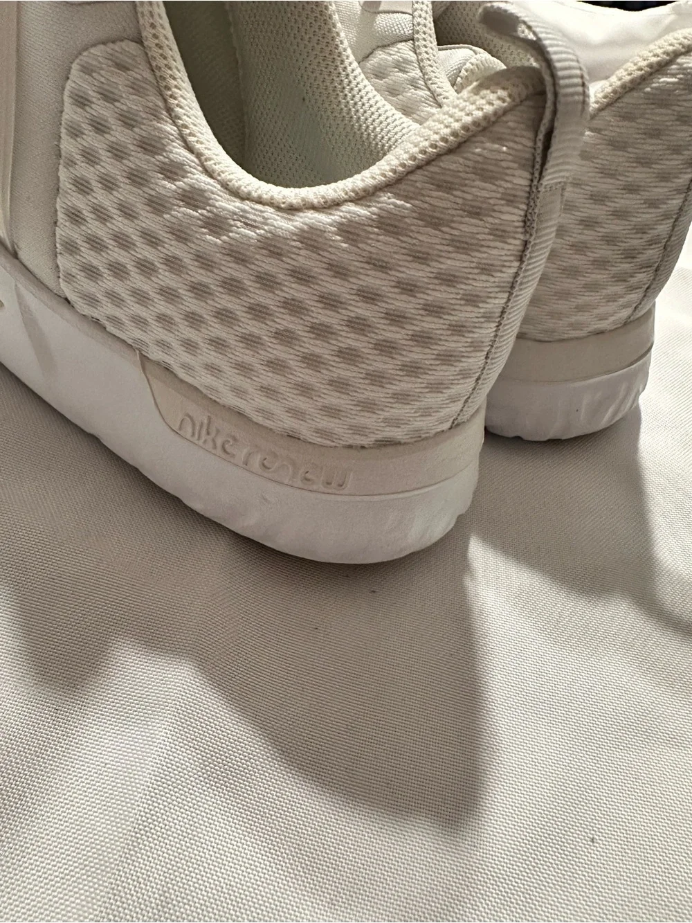 Nike White & Gold Running Sneakers
